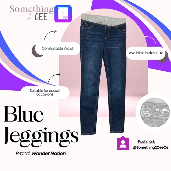 Wonder Nation Blue Jeggings
Size: 10-12 - Picture 1 of 4